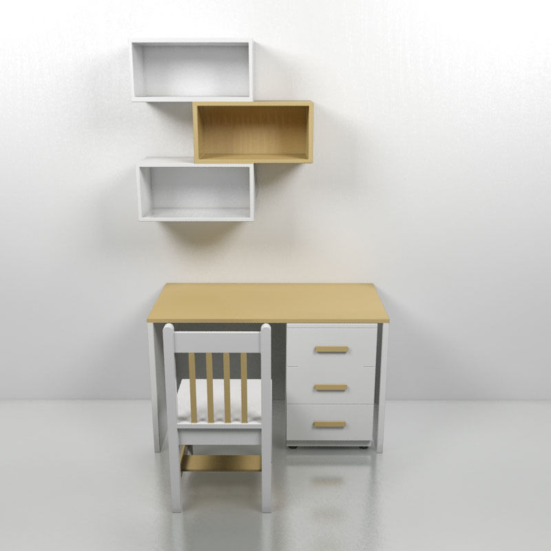 Kids Reading Table 1 Free 3D model_2