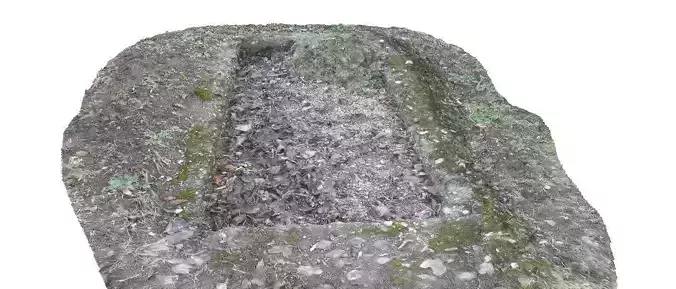 Winter dirt hole 3D scan