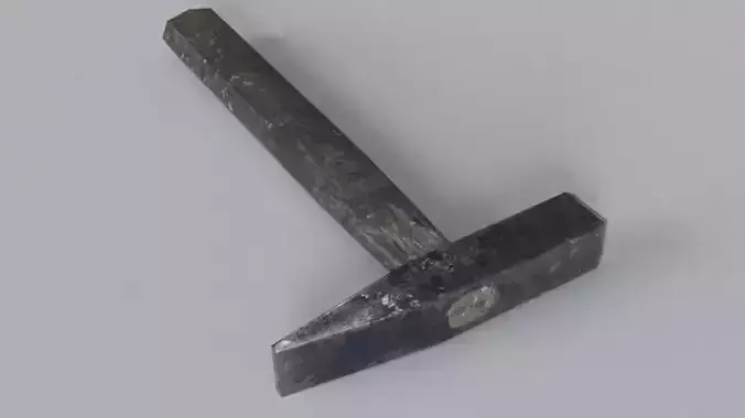 Lowpoly Old Hammer