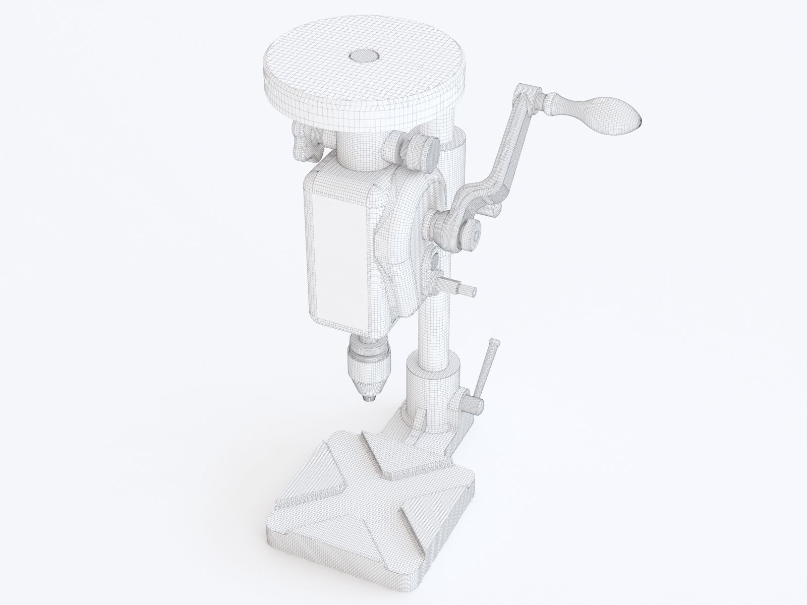 Hand drill 07 3D model_1