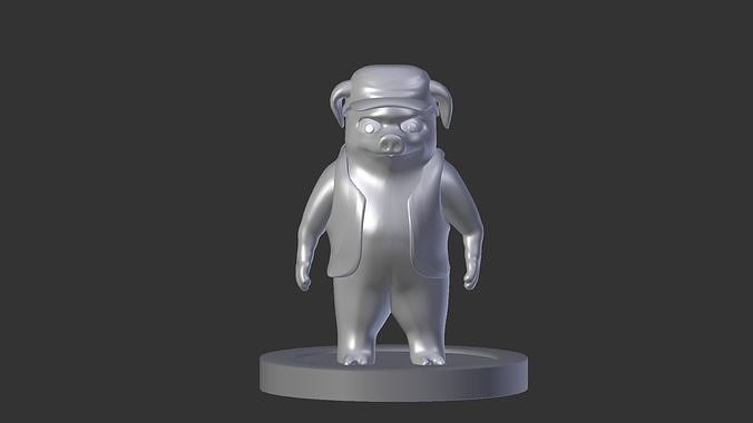 Cerdo 3D figurine 3D print model