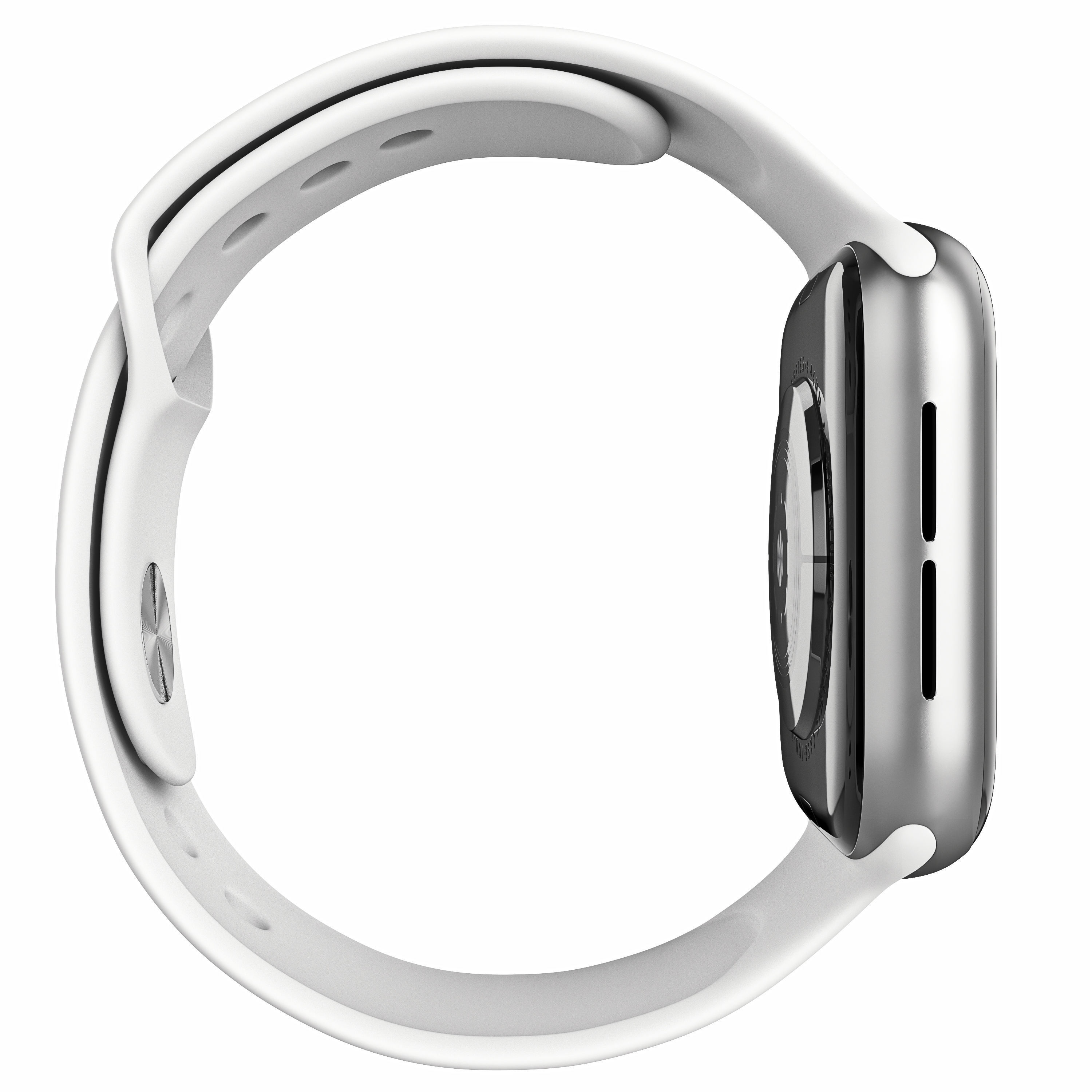 Apple Watch Series 4 Sport 44mm Silver Aluminum 3D model_8