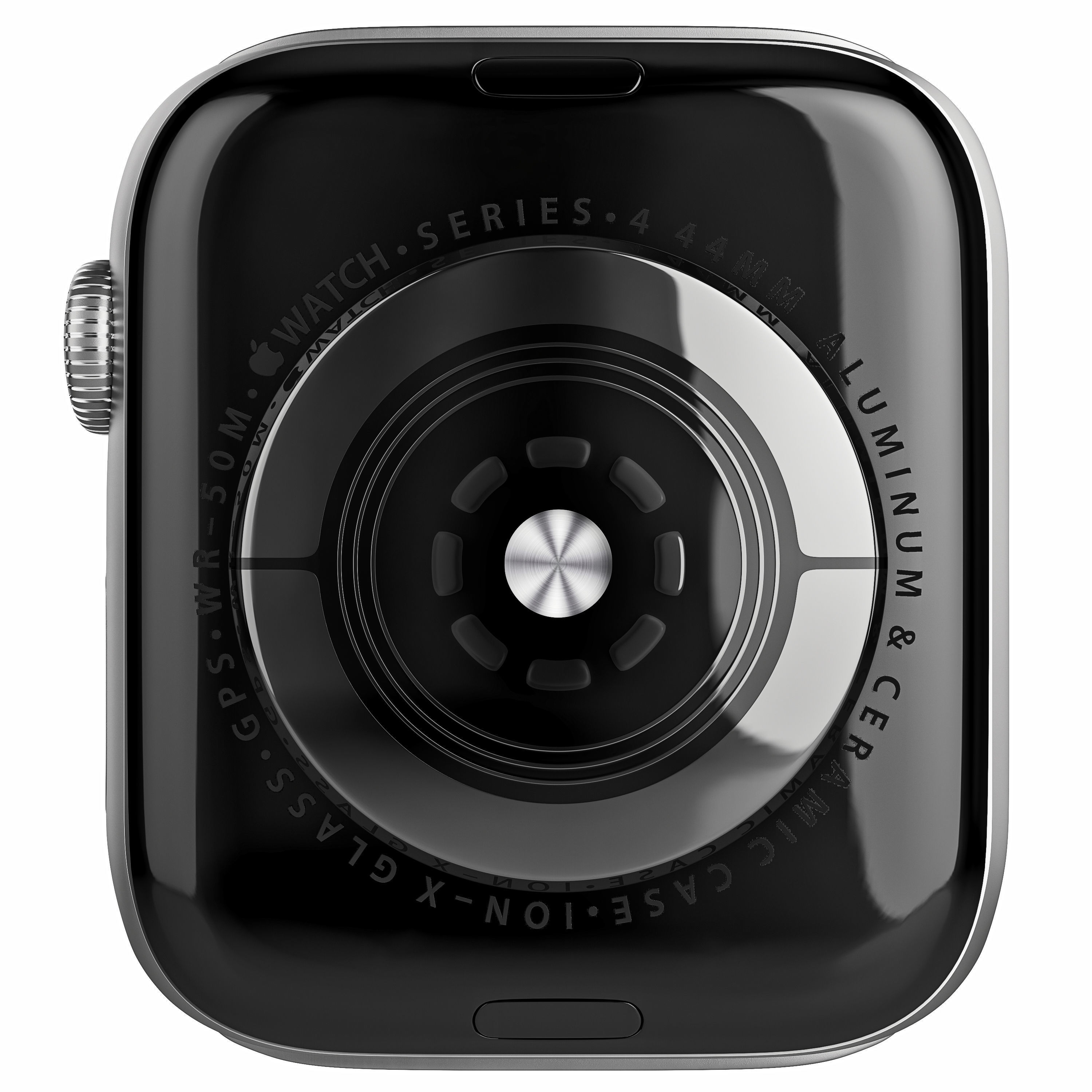 Apple Watch Series 4 Sport 44mm Silver Aluminum 3D model_6