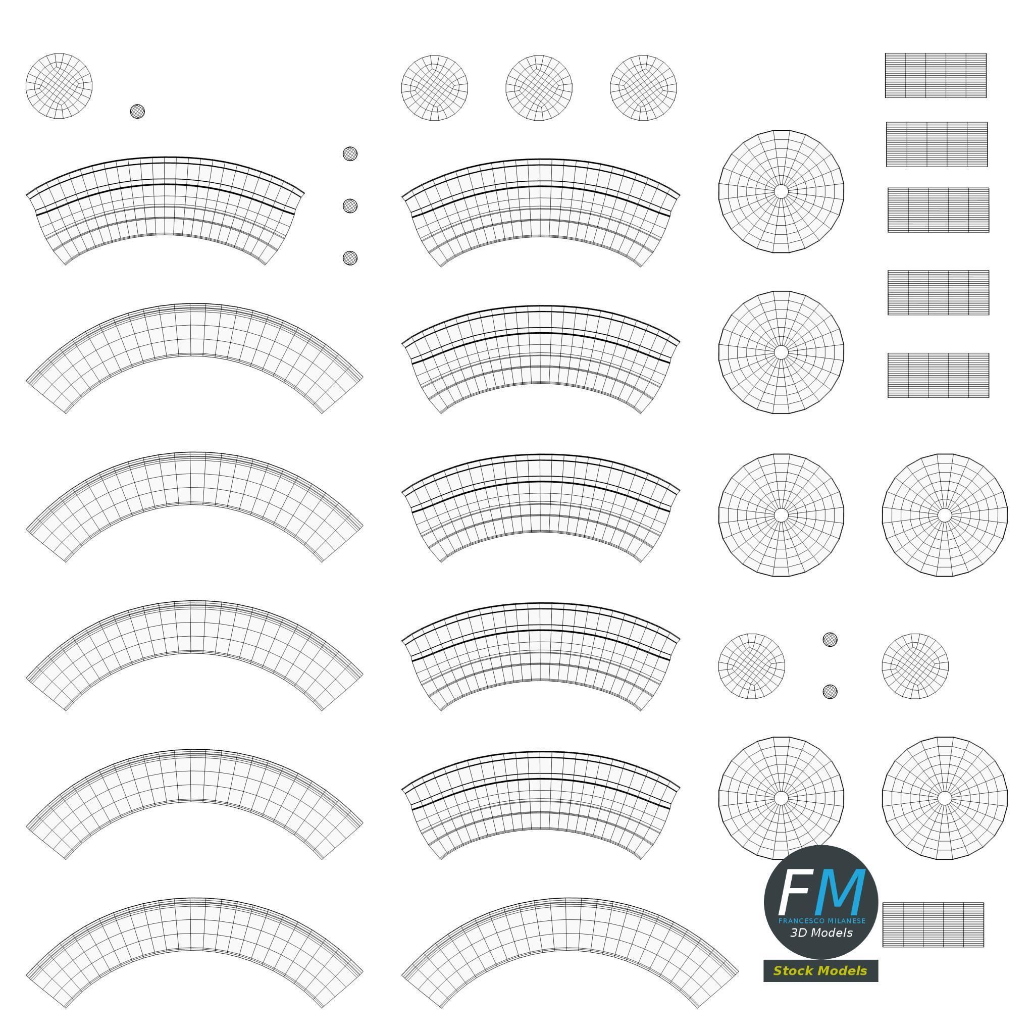 Wooden telephone pole 3D model_12
