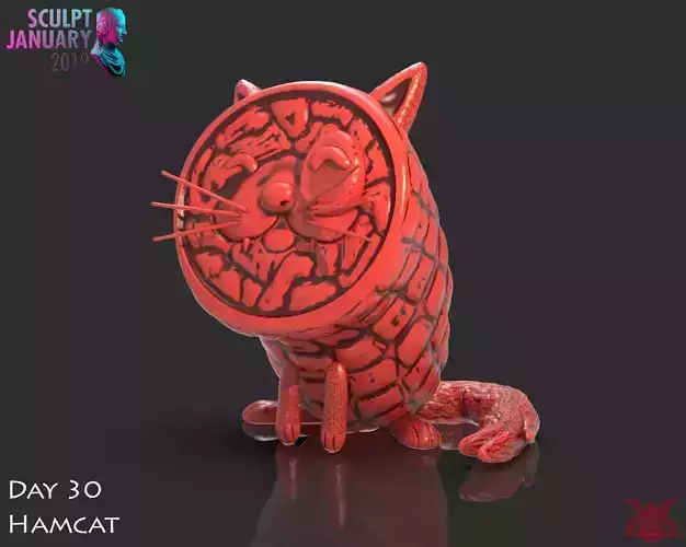 Ham Cat Timelapse and Model 3D print model