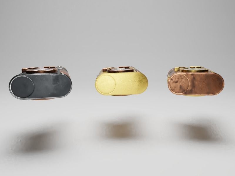 Steampunk Lighter 3D model_4