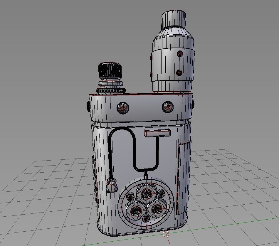 Steampunk Lighter 3D model_6