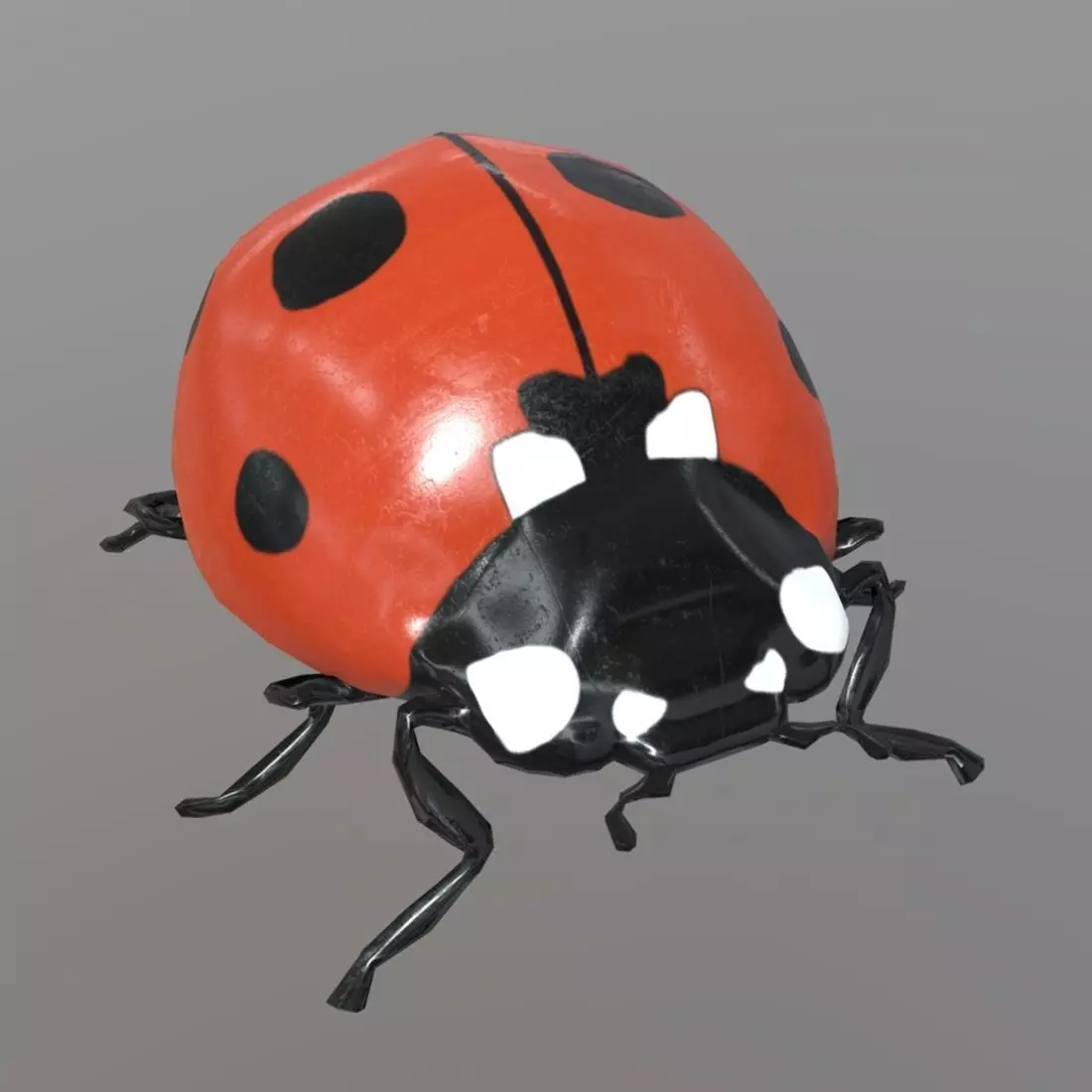 Ladybug plastic Free low-poly 3D model