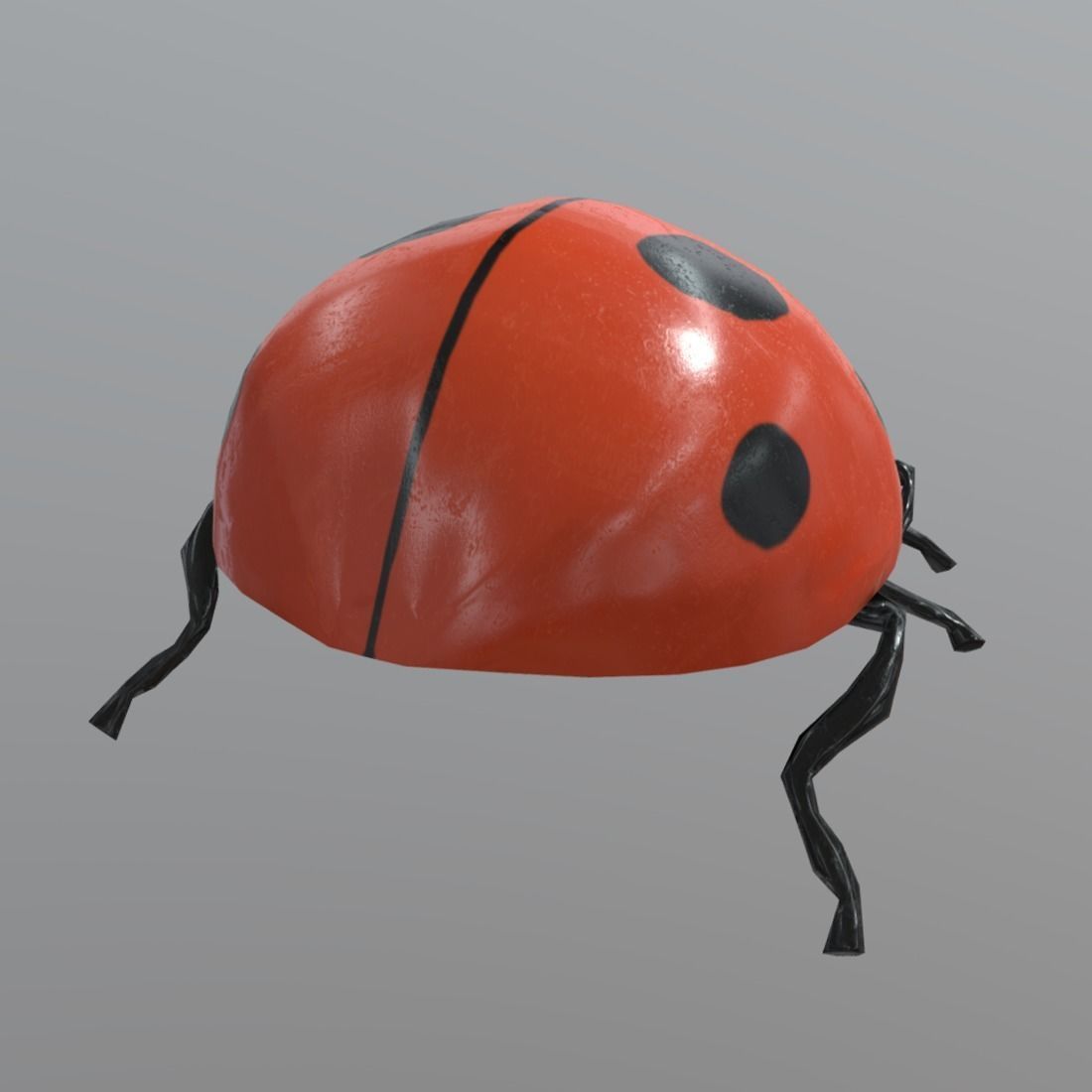 Ladybug plastic free VR / AR / low-poly 3D model | CGTrader