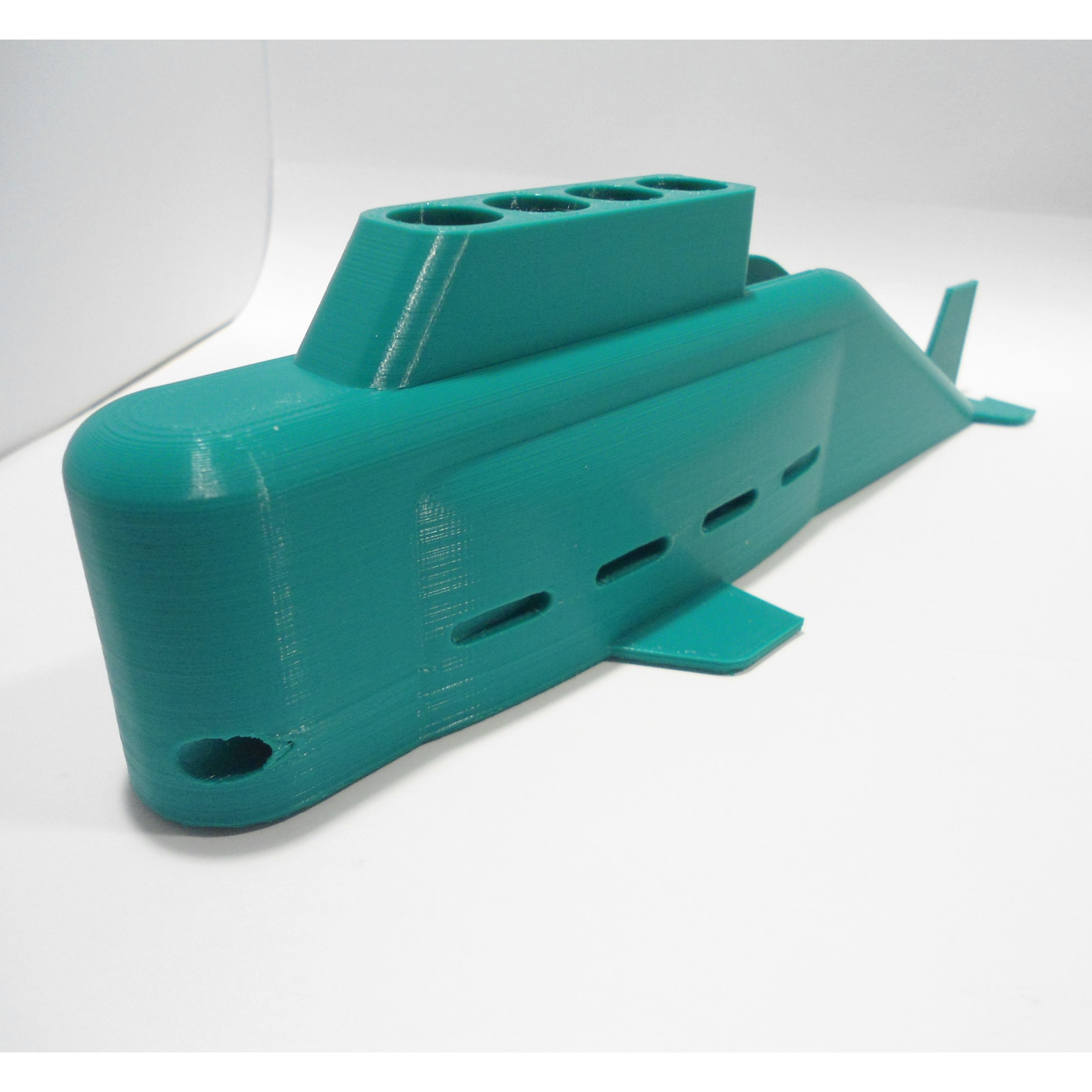 Submarine Pens and Business Cards Holder 3D print model_7