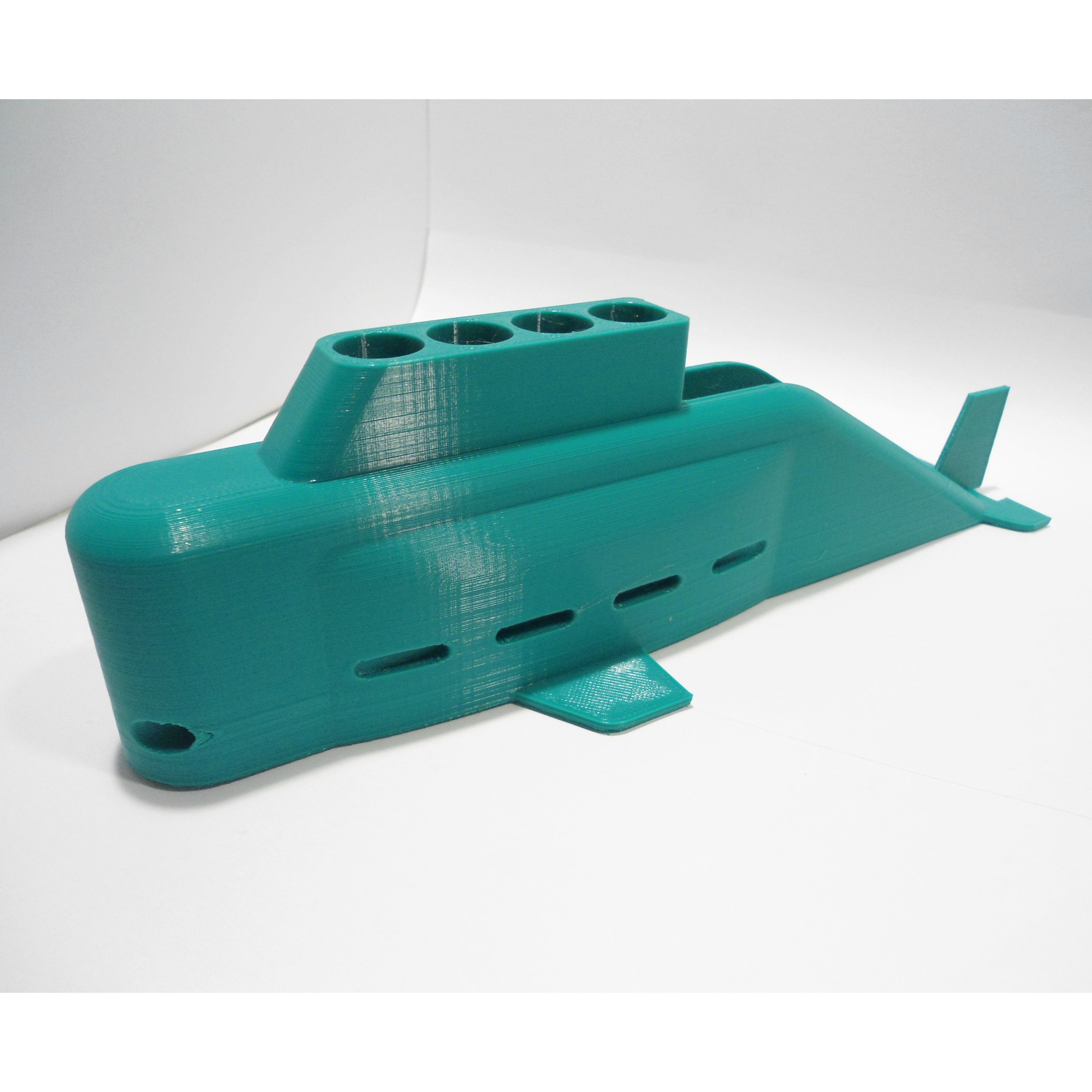 Submarine Pens and Business Cards Holder 3D print model_5
