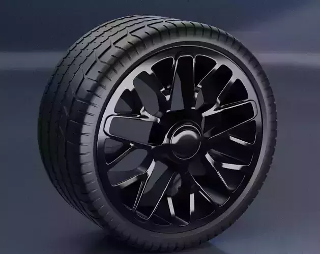 Rim with Tyre 3D model