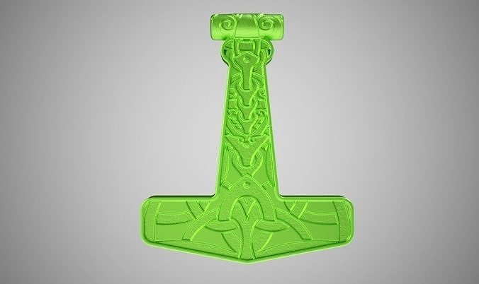 Mjolnir Necklace 3D print model