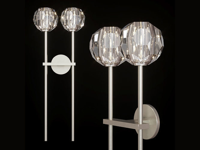 Restoration Hardware BOULE DE CRISTAL GRAND DOUBLE SCONCE  3D model