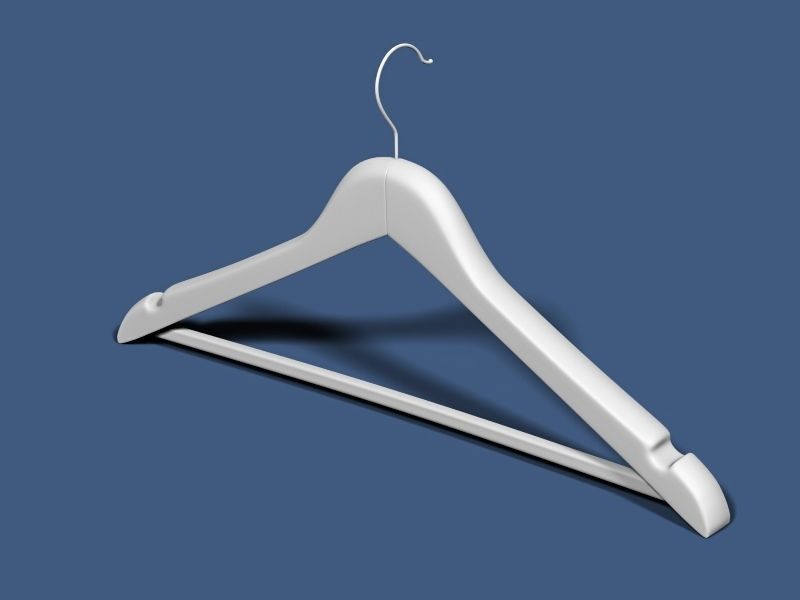 Clothes hanger 01 3D model_4