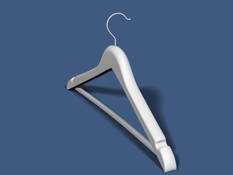 Clothes hanger 01 3D model_5