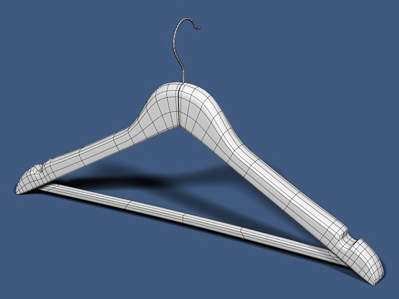 Clothes hanger 01 3D model_8
