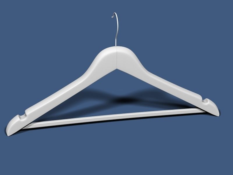 Clothes hanger 01 3D model_2
