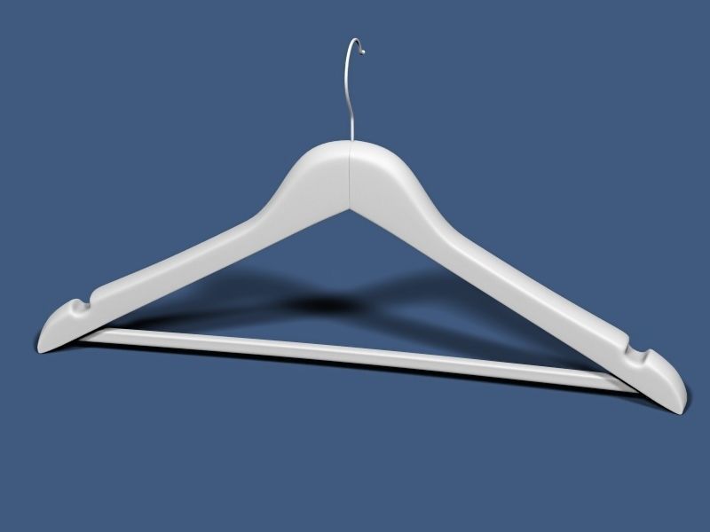 Clothes hanger 01 3D model_3