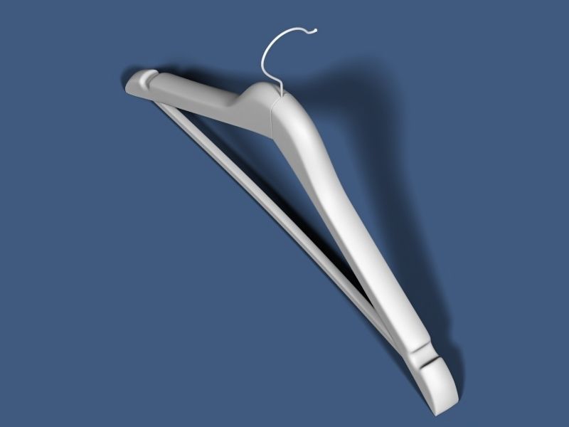 Clothes hanger 01 3D model_6