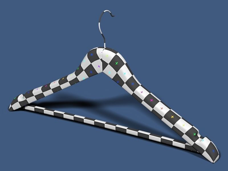 Clothes hanger 01 3D model_7