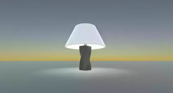 twisted lamp model Low-poly 3D model
