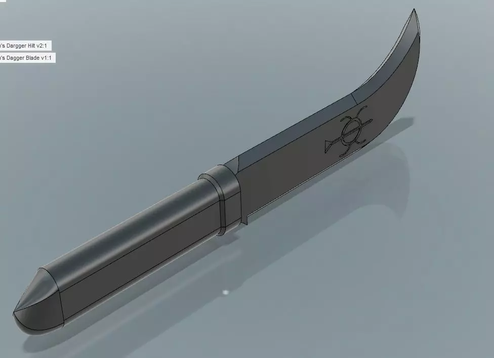Solomons Dagger 3D print model_0