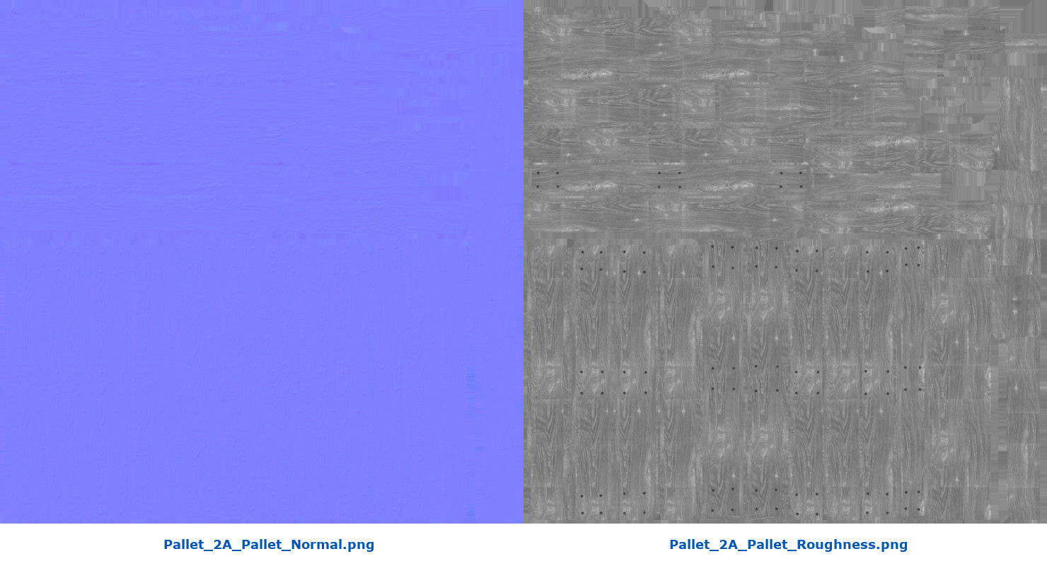 Pallet 2A Low-poly 3D model_11