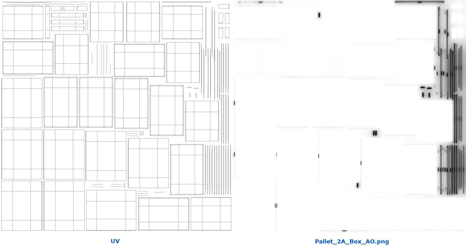 Pallet 2A Low-poly 3D model_6