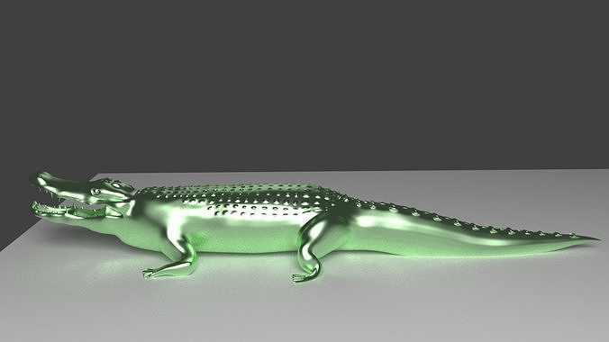 Crocodile simple lowpoly