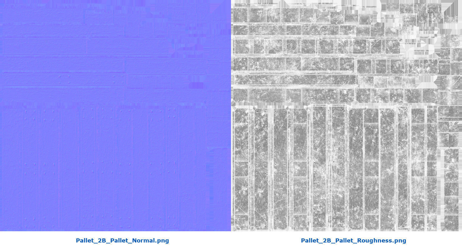 Pallet 2B Low-poly 3D model_11
