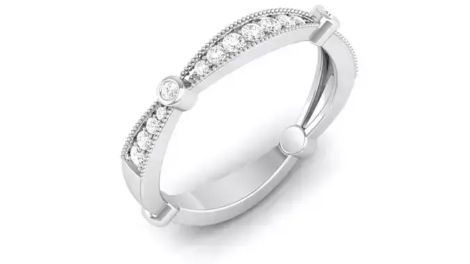 Ring 3dm stl render detail 3D print model oval wedding band gold