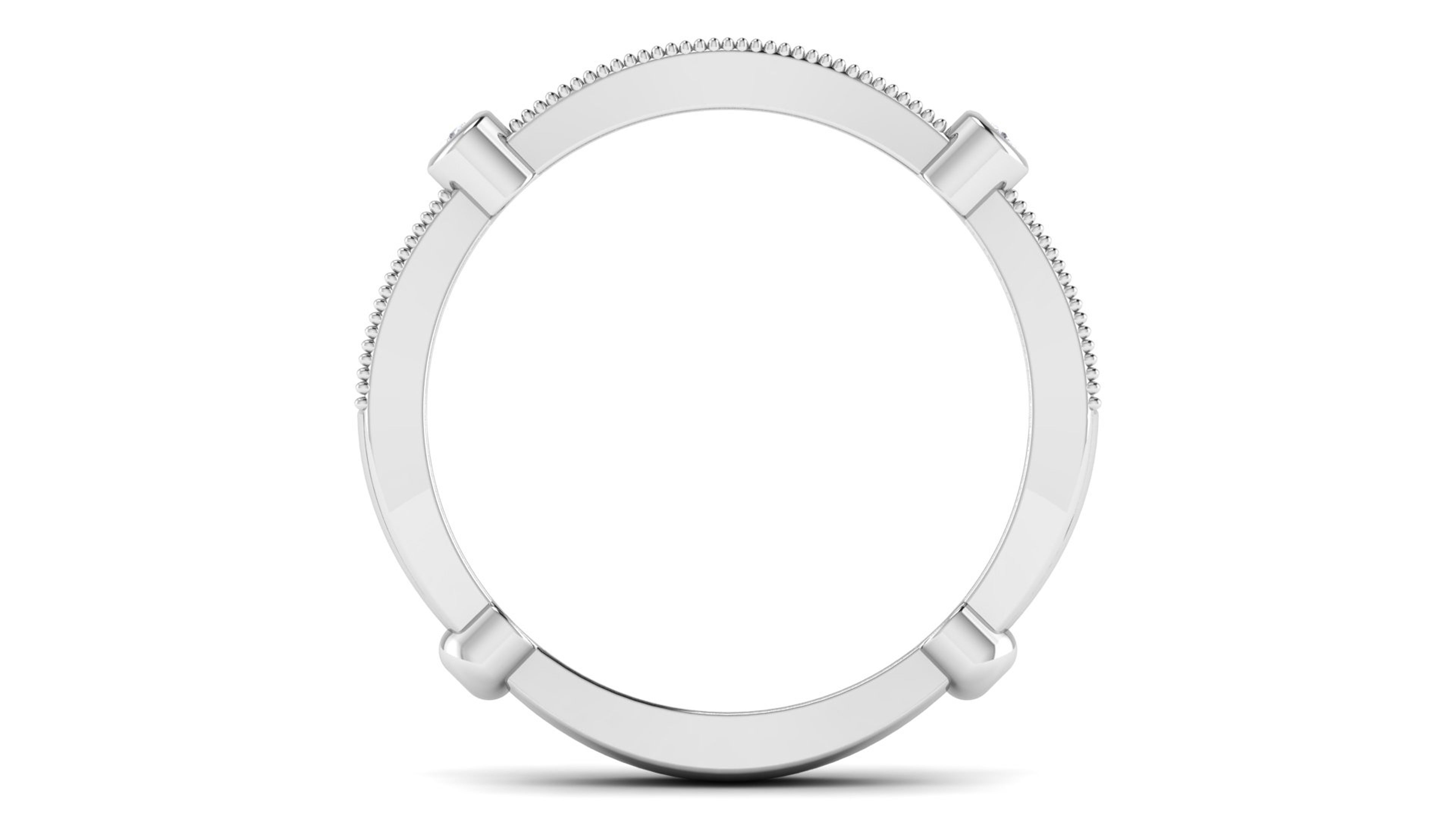 Ring 3dm stl render detail 3D print model oval wedding band gold 3D print model_2