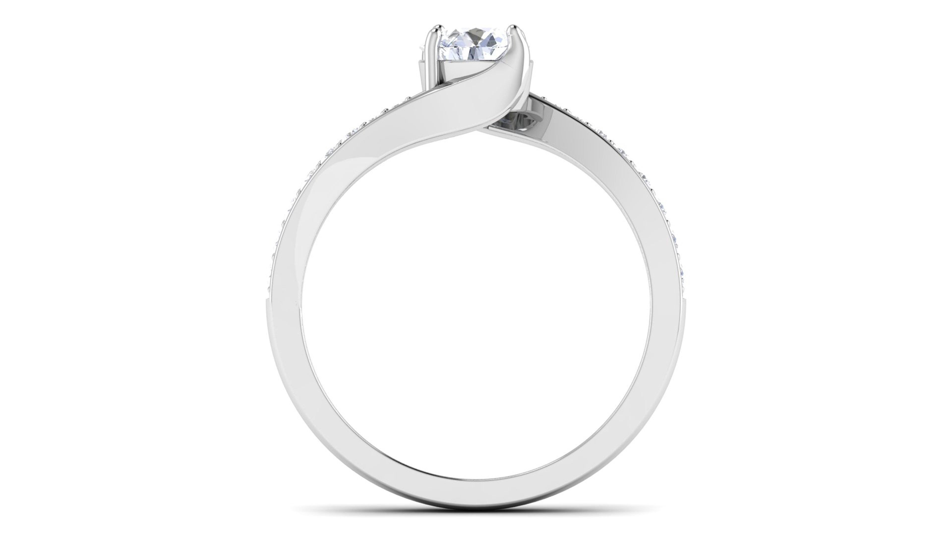 Solitaire ring 3dm stl render detail 3D print model 3D print model_2