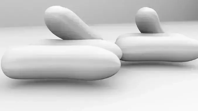 Cucumber pair of bean pods