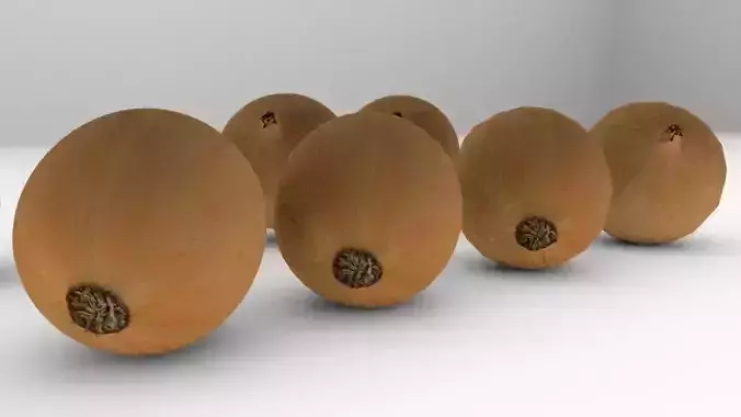 Onion octopus fruit 3D model