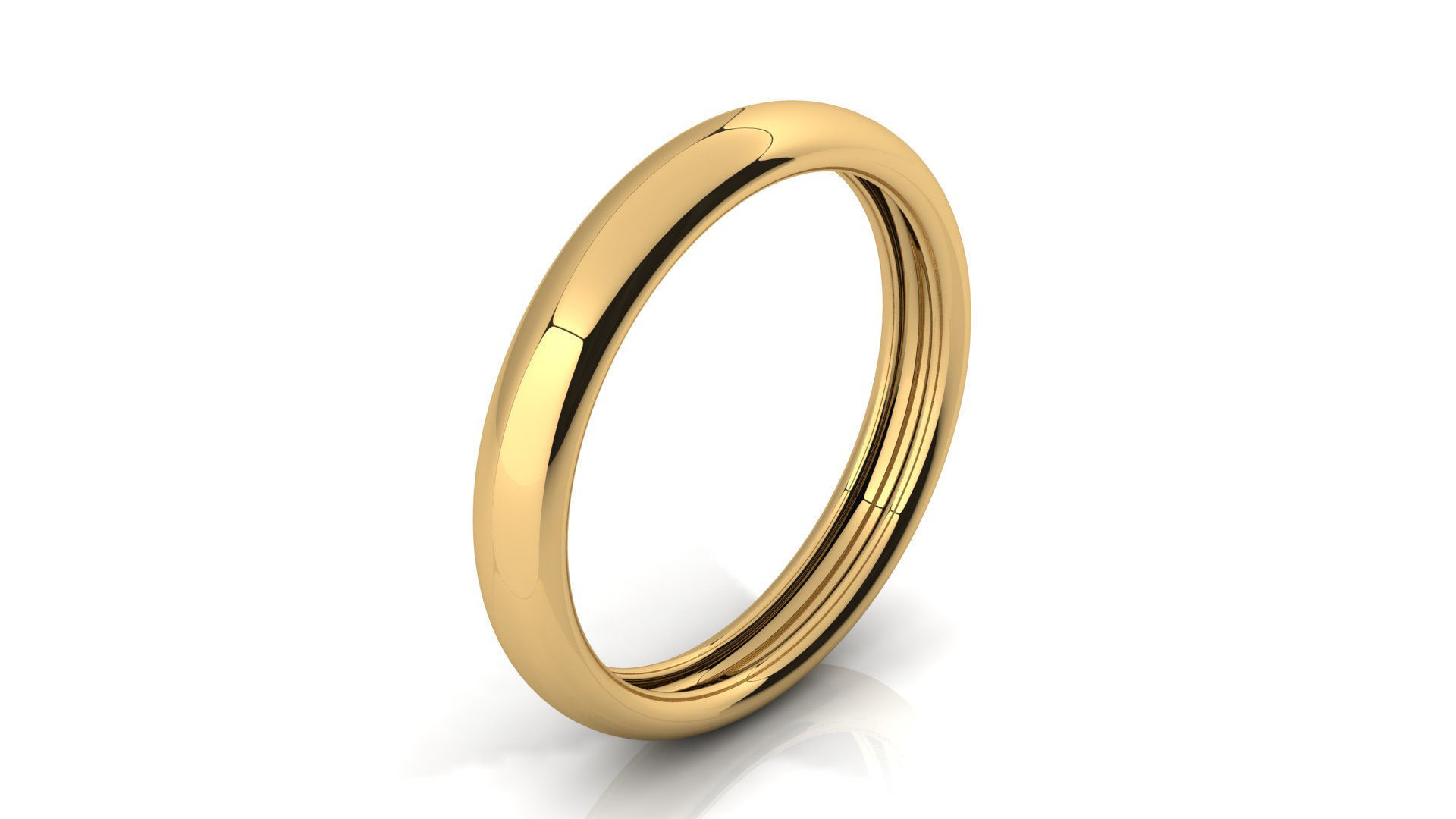 SIMPLE BAND RING Free 3D print model_1