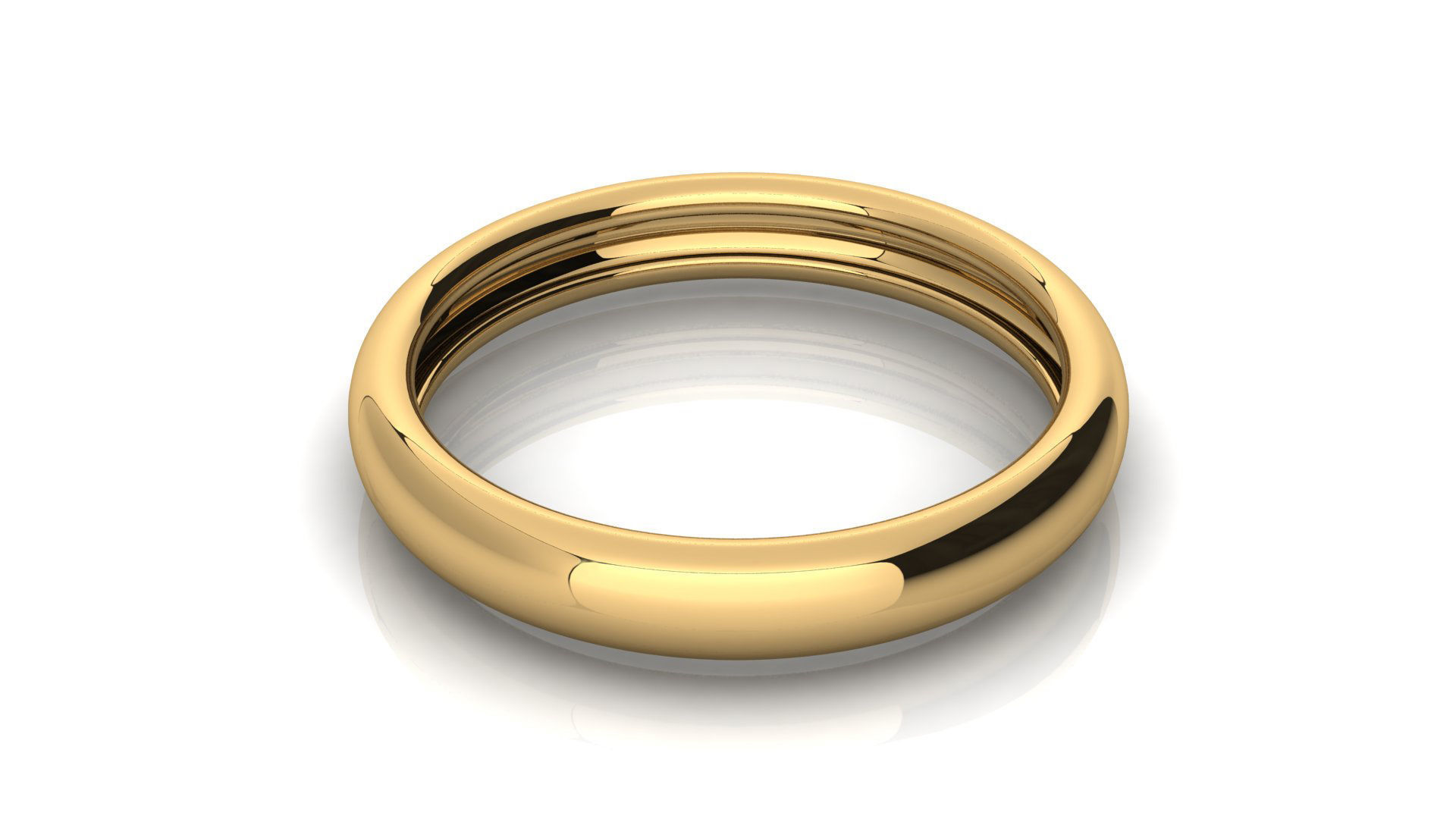 SIMPLE BAND RING Free 3D print model_3