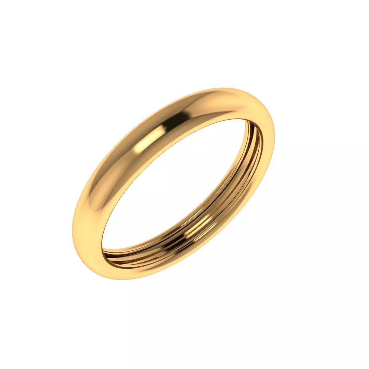 SIMPLE BAND RING Free 3D print model_0