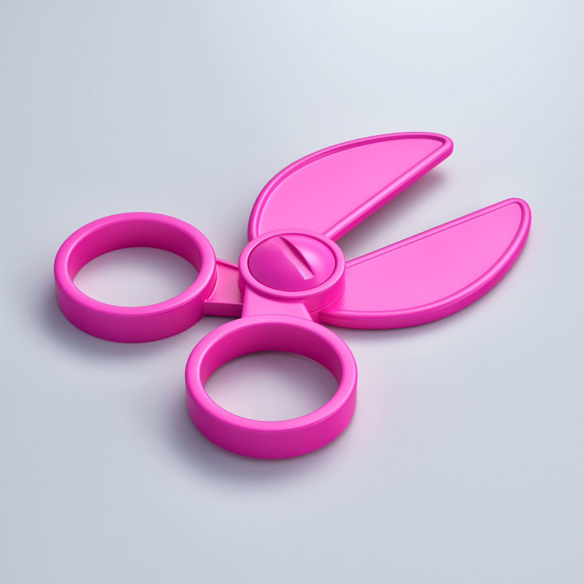 Barbie Scissors Free 3D model_2