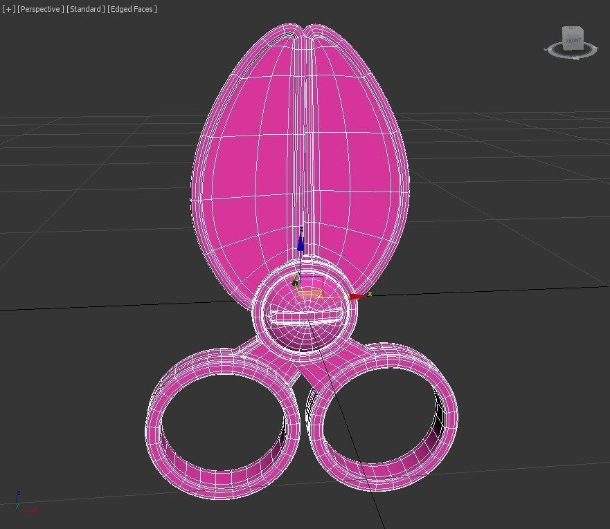 Barbie Scissors Free 3D model_8