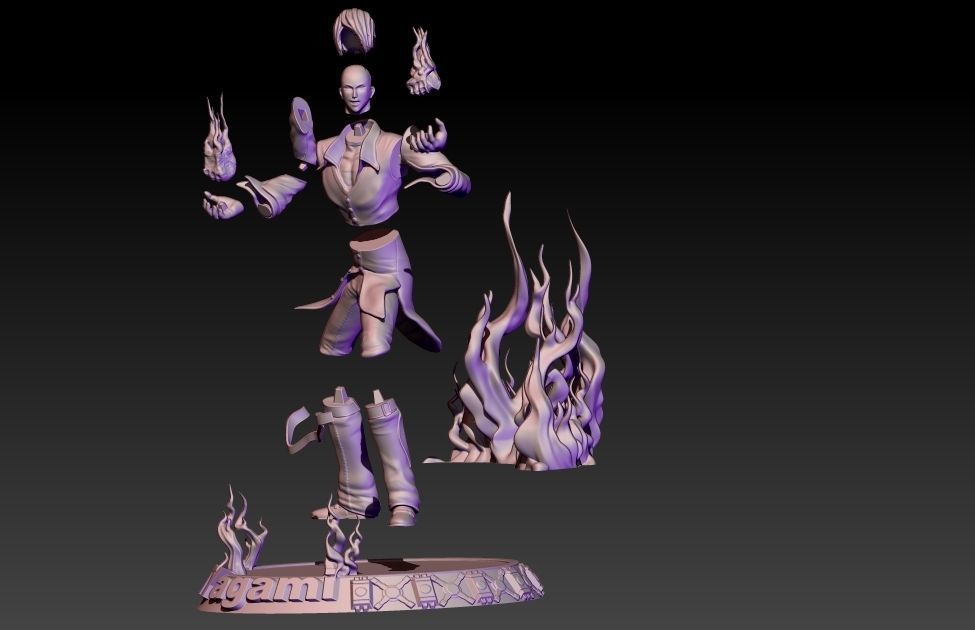 Iori Yagami 3D print model_7