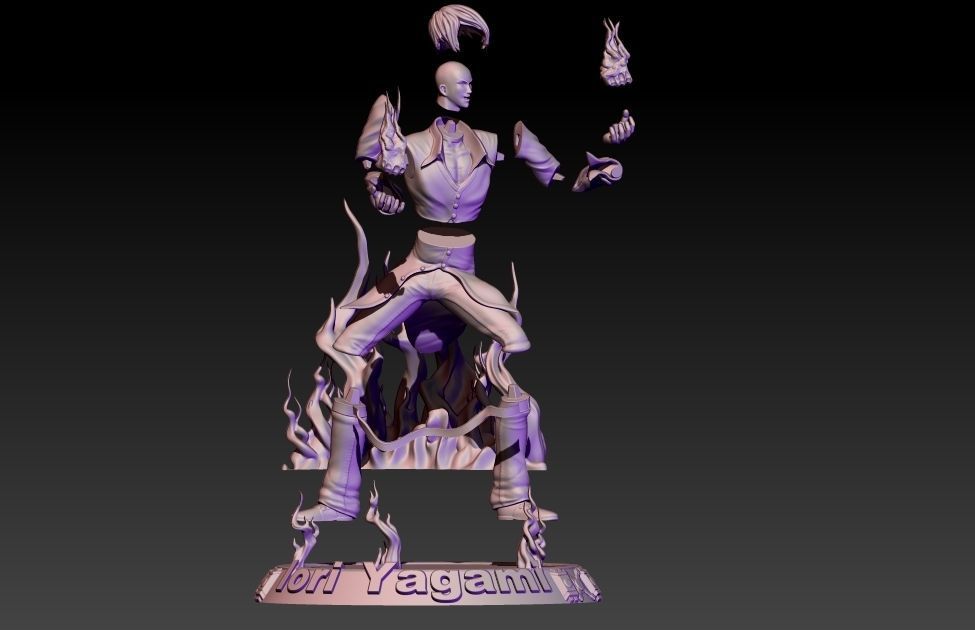 Iori Yagami 3D print model_5