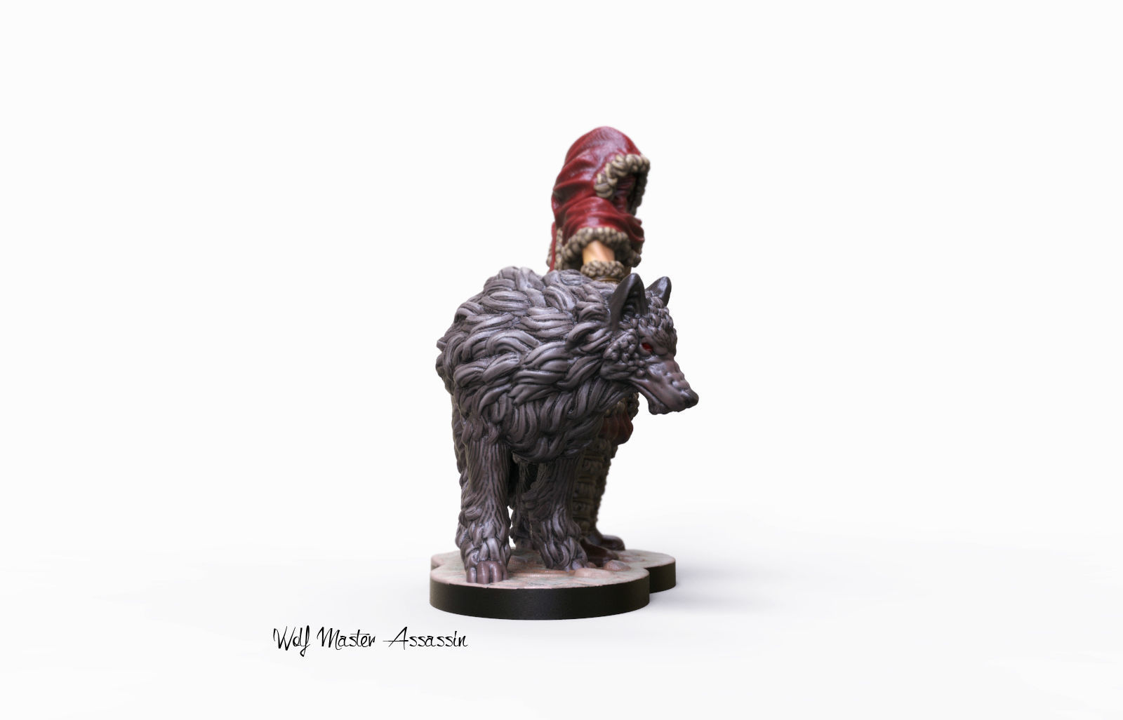 3d printable Wolf Master Assassin Miniature 3D print model_2