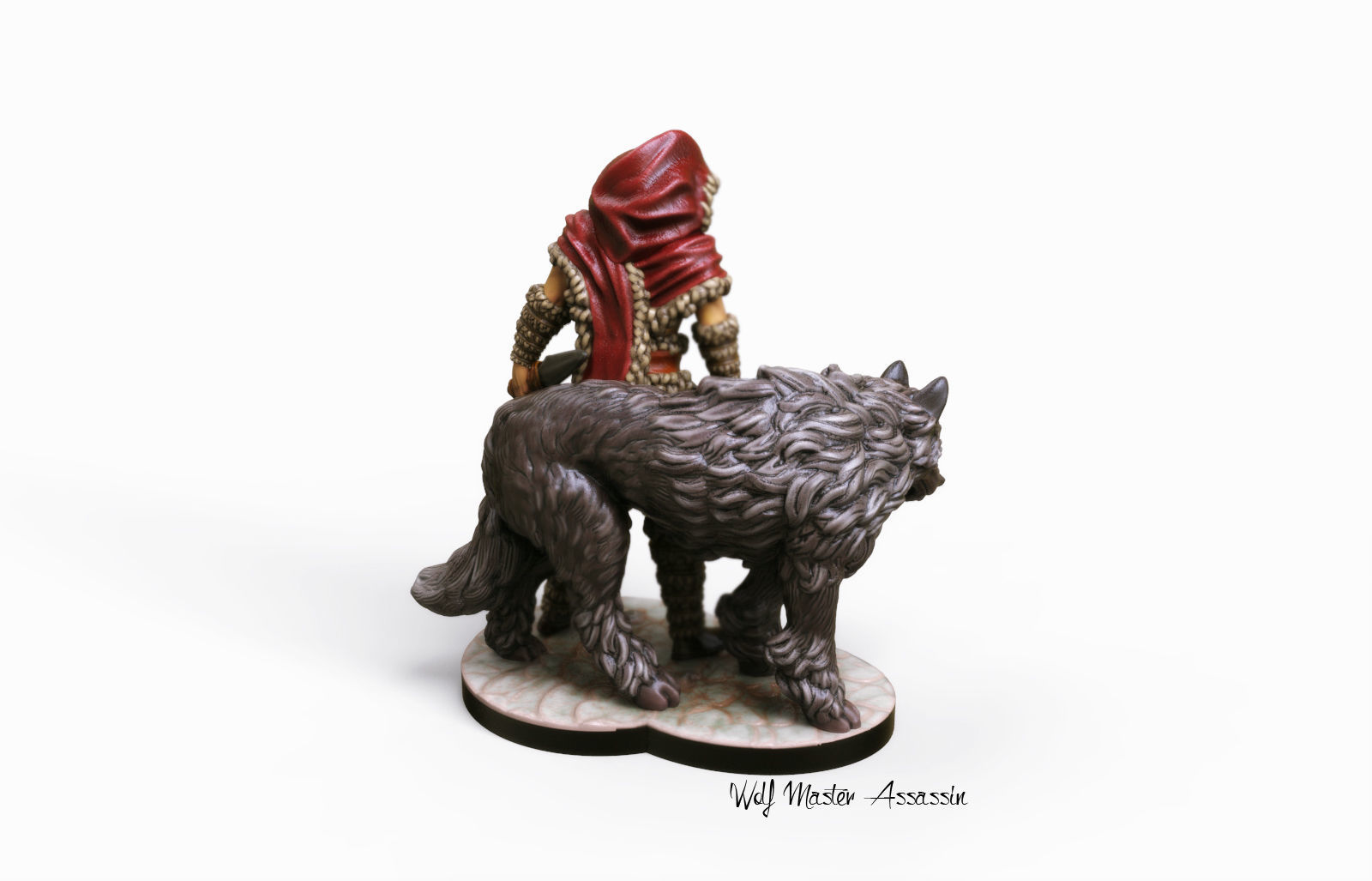 3d printable Wolf Master Assassin Miniature 3D print model_4