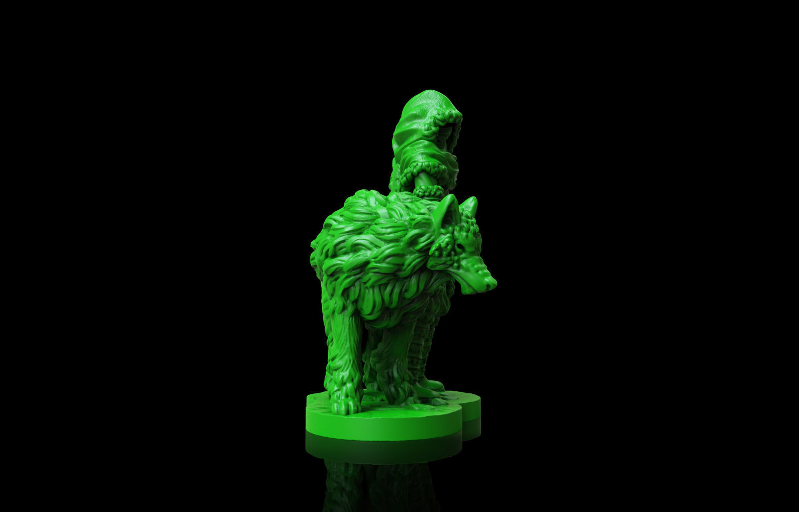 3d printable Wolf Master Assassin Miniature 3D print model_5