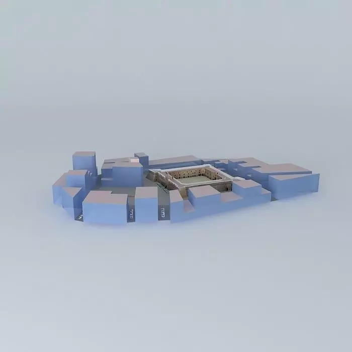 Castle-fortress of Santa Pola Urban Environment Free 3D model