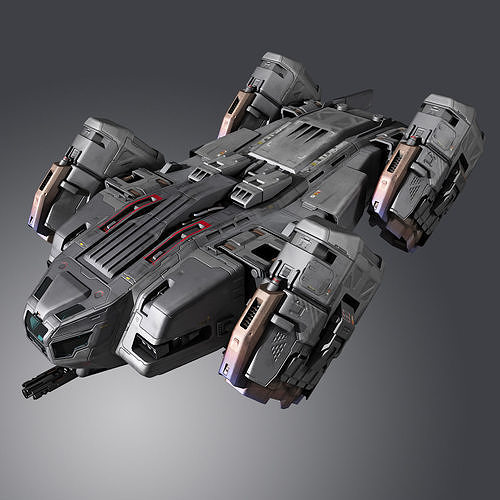 SF Lander Ship 3D model