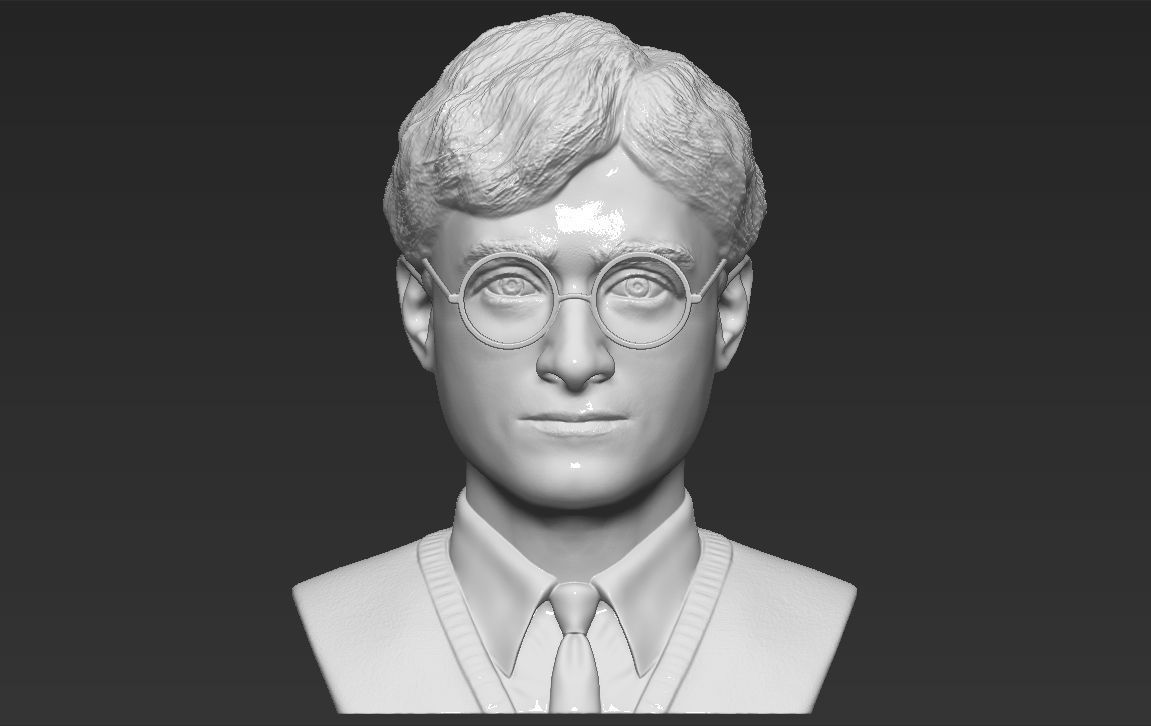 Harry Potter bust 3D printing ready stl obj formats 3D print model_8
