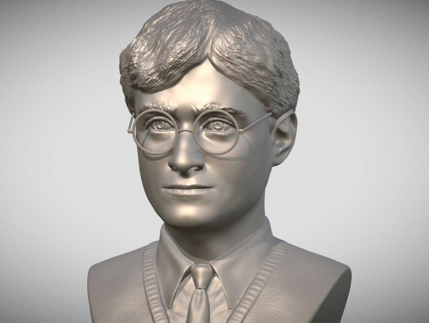 Harry Potter bust 3D printing ready stl obj formats 3D print model_1